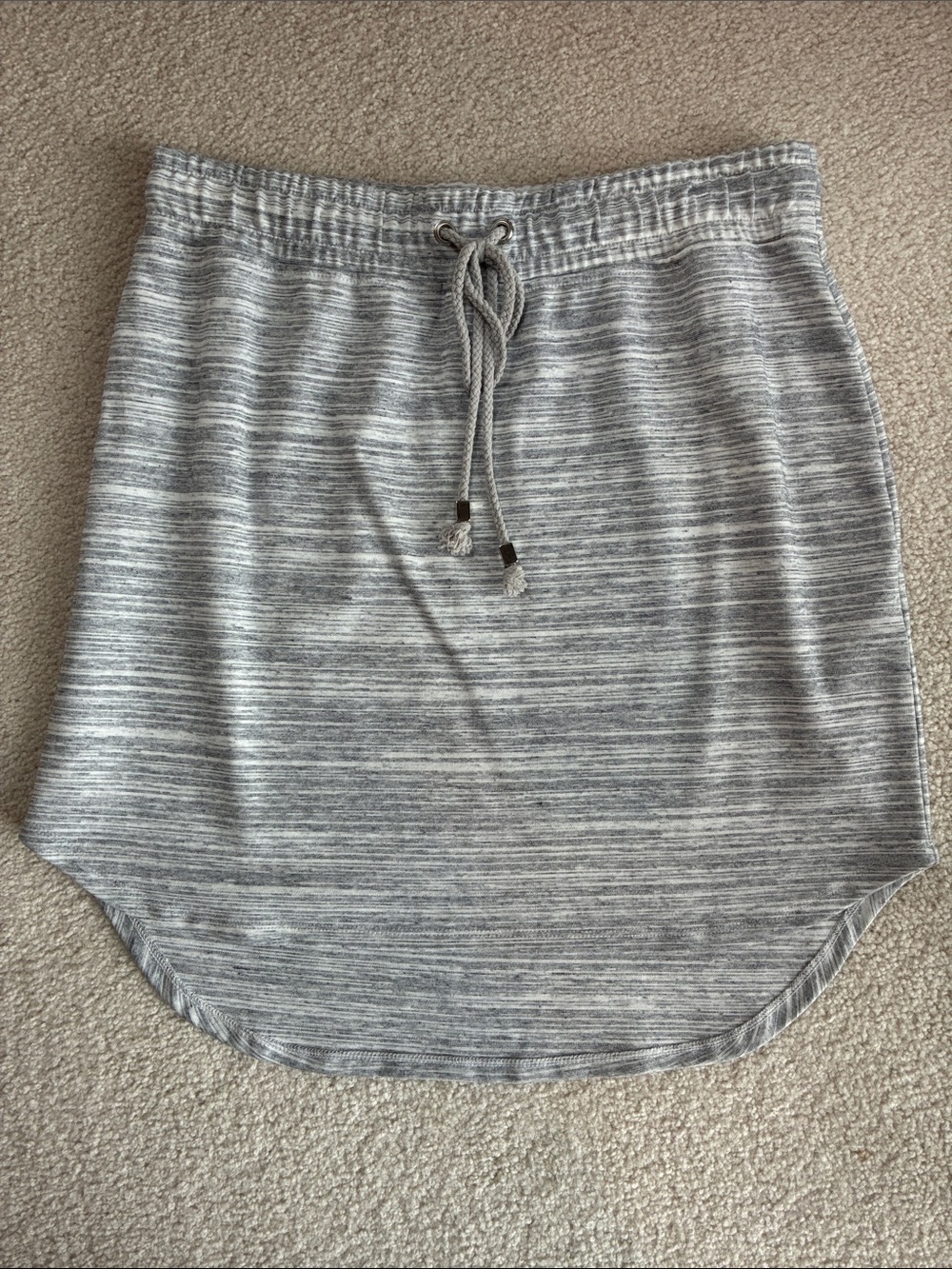 Banana Republic Gray Knit Drawstring Skirt